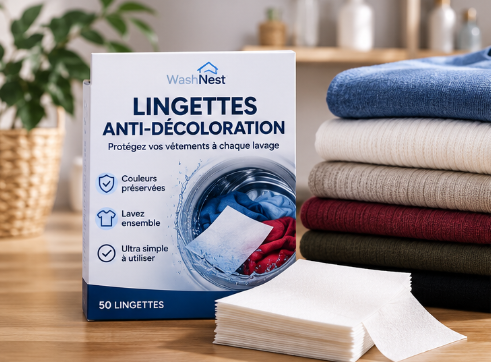 Les lingettes anti-décoloration